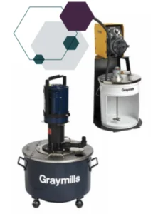 Pompe péristaltique/Réservoir, agitateur pneumatique Réservoir et pompe centrifuge électrique - Graymills - Astra inks